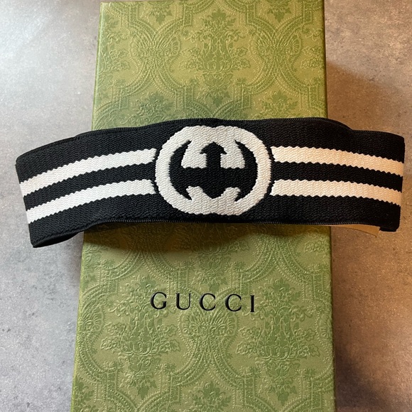 Gucci Monochrome Logo Headband - Picture 1 of 3